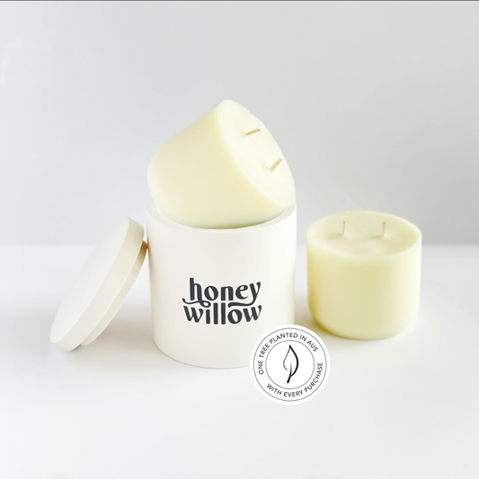 Honey Willow eco-resin refillable candles