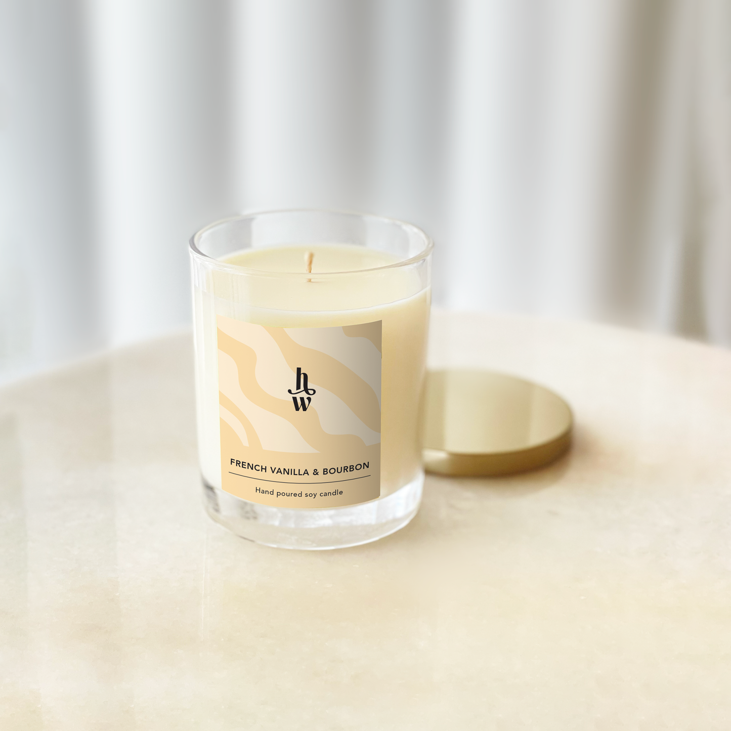Honey Willow French Vanilla & Bourbon Aurora candle fragrance
