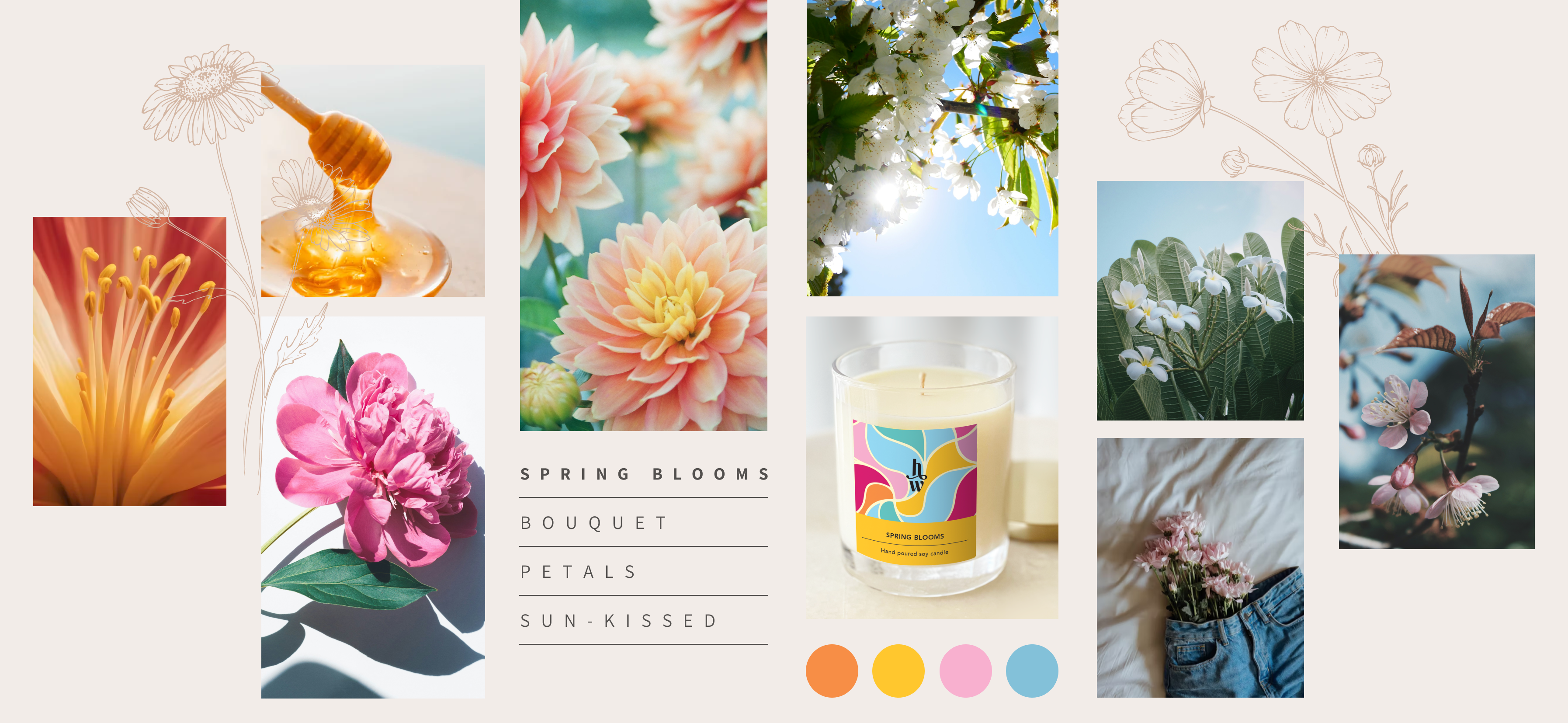 Honey Willow Spring Blooms Candles Fragrance