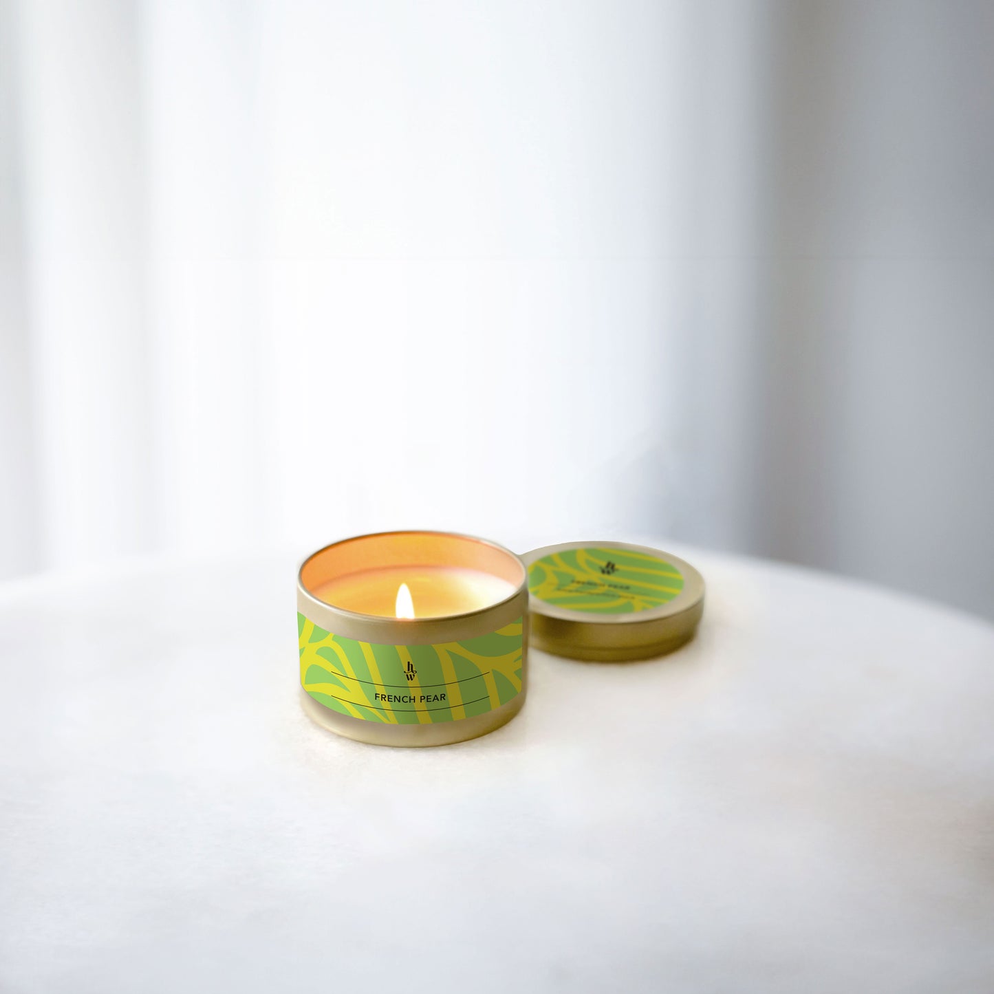 Honey Willow French Pear candle tins fragrance