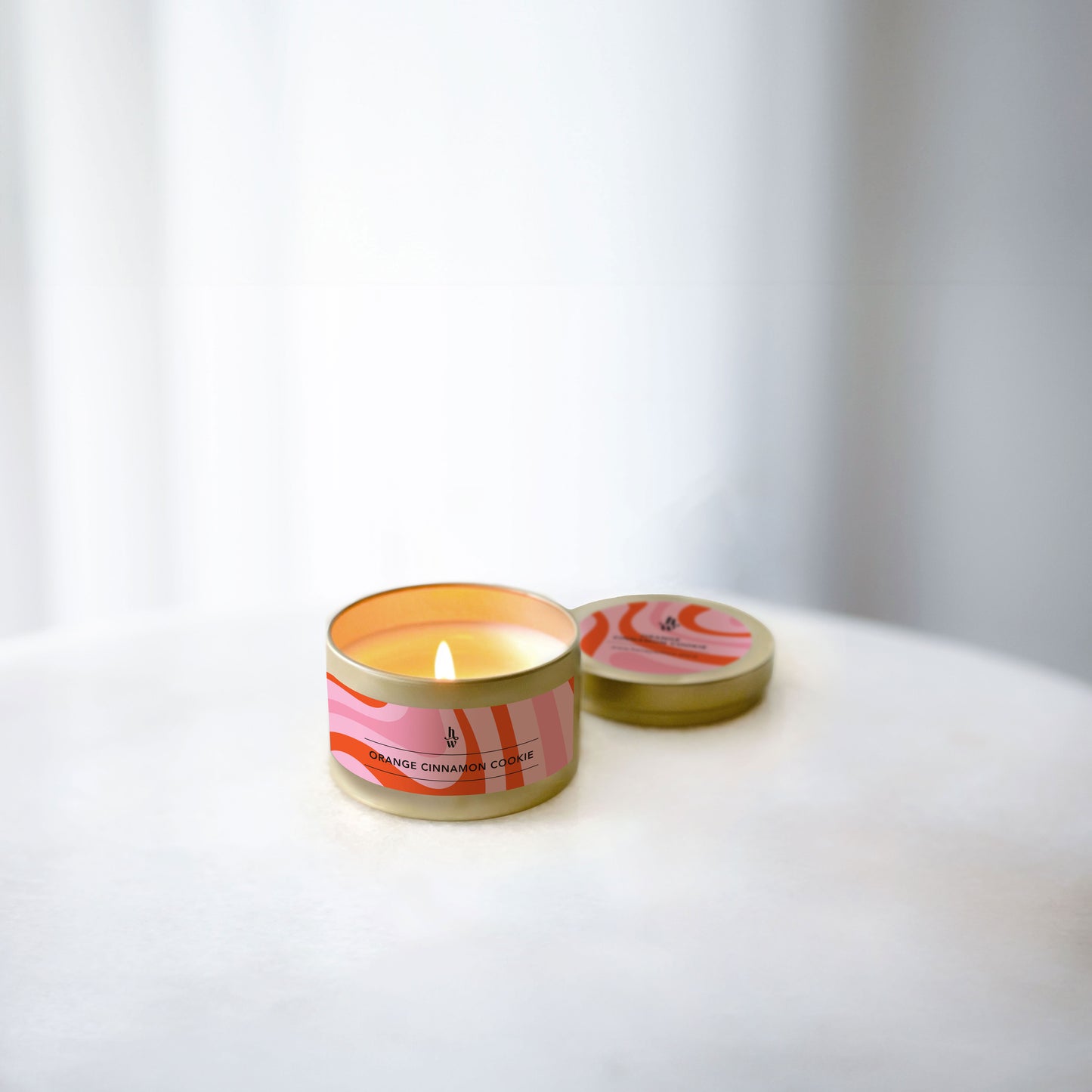 Honey Willow Orange Cinnamon Cookie candle tins fragrance