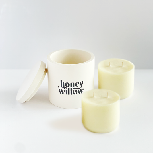 A candle that lasts: The reusable eco-resin vessels of Honey Willow