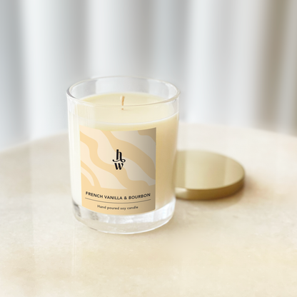 French Vanilla & Bourbon - Aurora Large Candle