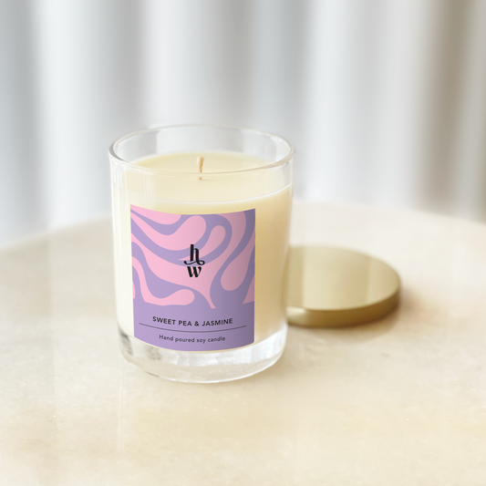Sweet Pea & Jasmine - Aurora Large Candle