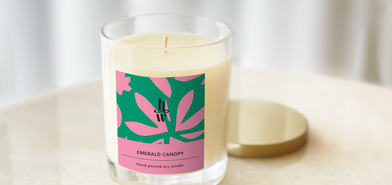 Honey Willow Aurora Candle, fragrance Emerald Canopy