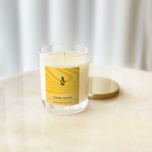 Honey Willow Caramel Cascade aurora candle, 180g eco-friendly home fragrance