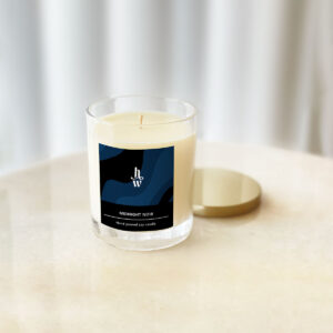 Honey Willow Midnight Noir aurora candle, 180g eco-friendly home fragrance