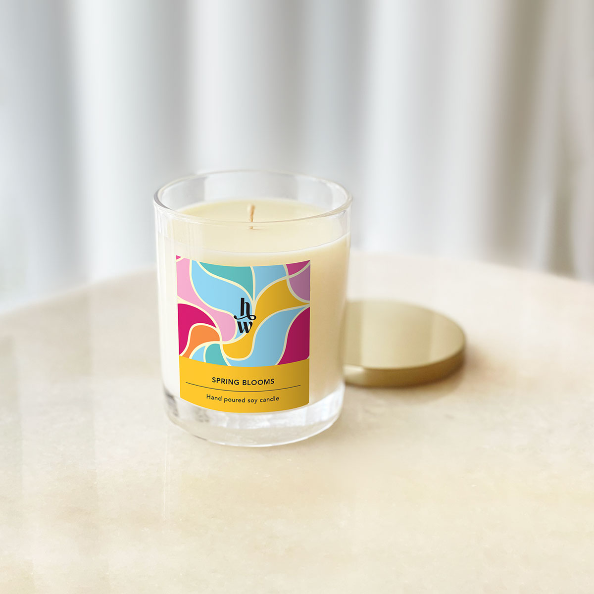 Honey Willow Spring Blooms aurora candle, 180g eco-friendly home fragrance