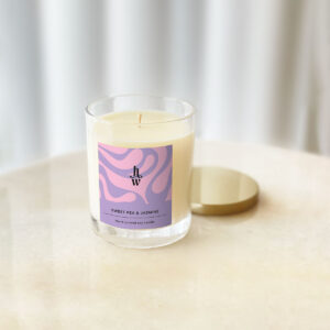 Honey Willow Sweet Pea & Jasmine aurora candle, 180g eco-friendly home fragrance